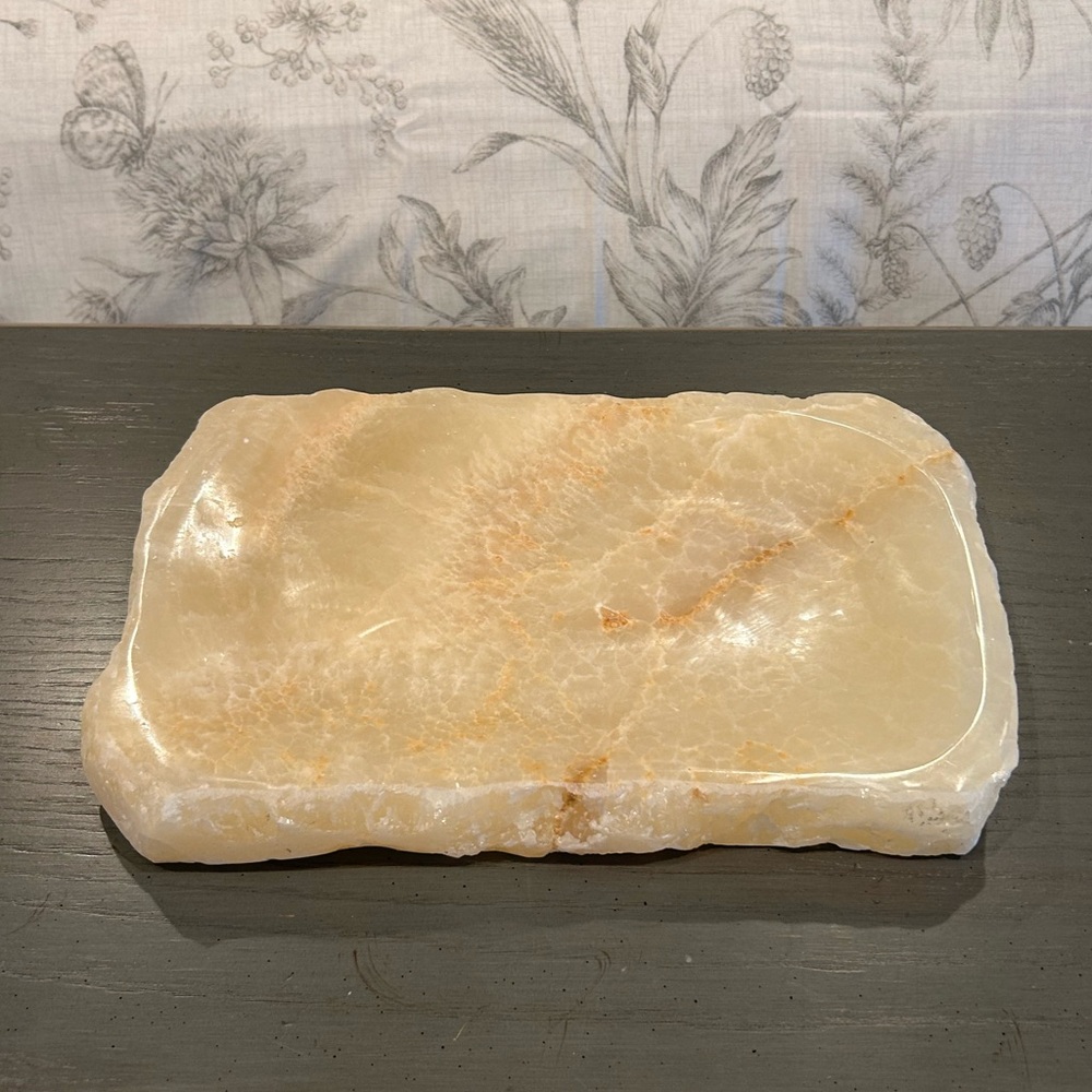 Natural Honey Onyx Stone Decorative Tray